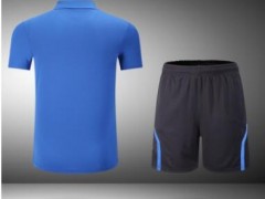 羽毛球服套装男休闲运动 足球网球情侣套装乒乓球服立领速干球衣图3