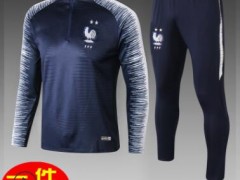 法国尤文巴萨18-19赛季足球训练服长袖训练服套装长袖收腿裤批发图3