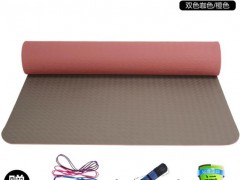TPE瑜伽垫183*65*6MM裸垫不含配件无味防滑垫子图2