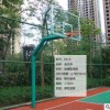 重庆体育用品批发预埋篮球架钢化玻璃篮板型号EG-8A渝天泽篮球架
