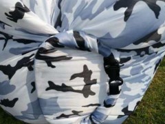 运动户外空气沙发迷彩可折叠懒人充气床便携带防水睡袋可定制侧袋图3