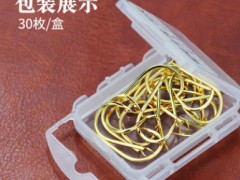 湖畔歪嘴有倒刺金色千又鱼钩 超强拉力粗钩条钩子垂钓用品渔具图3
