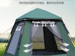 弹簧式自动速开帐篷4-5人双层帐篷户外山地野营帐篷厂家直销图2