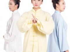 太极服男女棉加丝春秋季太极拳服装武术练功服中老年晨练表演服图1