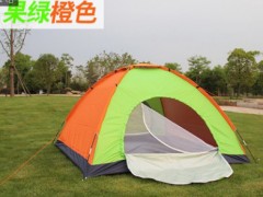 批发单层帐篷 户外旅游登山3-4人野营野餐帐篷 防水防紫外线迷彩图2