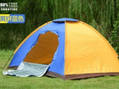批发单层帐篷 户外旅游登山3-4人野营野餐帐篷 防水防紫外线迷彩图3