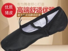 真皮舞蹈鞋儿童舞蹈鞋软底练功瑜伽鞋春夏跳乐成人猫爪芭蕾舞鞋图2