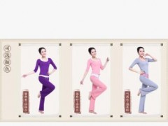 批发瑜伽服套装女长袖显瘦青春健身服装跑步运动服宽松三件套定做图3