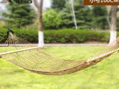 户外吊床室内阳台成人秋千户外网吊床单双人摇床户外室内锦纶网床图2