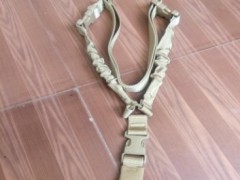 新款户外CS美式单点多功能装备战术枪背带水弹斜肩任务绳枪带厂图2