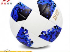 厂家直销 2018世界杯足球 无缝贴皮4号5号PU足球 室内外足球批发图2