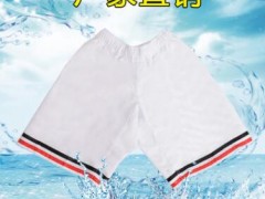 夏季跆拳道短裤儿童成人纯棉道服裤子初学者训练短裤全棉透气白色图3