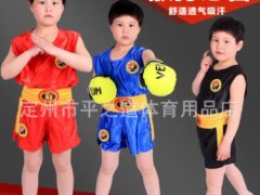 散打服拳击格斗服搏击短裤散打衣服泰拳短裤儿童男女武术训练服装图3
