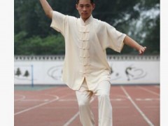 高档太极服棉加丝 武术服装男女同款晨练服 春夏秋款长袖短袖透气图3