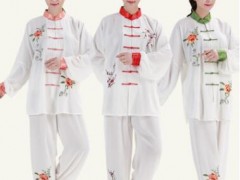 春季新款太极服女 牡丹梅花刺绣太极拳练功表演服装 春秋比赛服图2