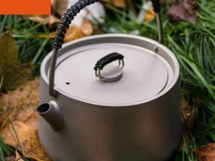 火枫般若纯钛茶壶烧水壶 户外超轻便携咖啡壶泡茶器烧开水壶1L图1