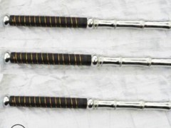 武术用品 电镀实心双鞭 双锏 打神鞭 不锈钢 竹节鞭 双节棍武术棍图3