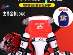 玛雅纹跆拳道散打拳击加厚护具全套五件套儿童成人比赛型套装图2