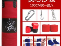 实心拳击沙袋沙包吊式家用散打儿童跆拳道成人搏击健身器材图2
