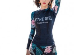 泳衣女分体保守遮肚显瘦平角运动款学生大码泳装泡温泉韩国游泳衣图2