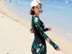泳衣女分体保守遮肚显瘦平角运动款学生大码泳装泡温泉韩国游泳衣图3