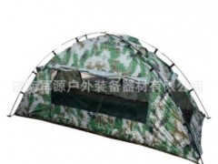 销售供应单兵帐篷 野外生存户外野营露营单层轻便迷彩帐篷图2
