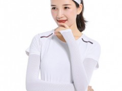 户外防晒袖套韩国冰袖冰丝防晒袖套热销韩国真正莱卡冰丝材质袖套图2