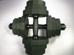 新款PU环保哑铃家用健身包胶哑铃家用健身器材10 20 30KG图3
