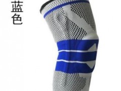硅胶防撞运动护膝弹簧支撑篮球健身护腿户外登山骑行针织护具批发图2