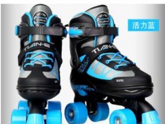 新品双排可调溜冰鞋 双排轮滑鞋 旱冰鞋 溜冰场用图2