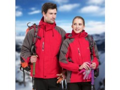 批发秋冬季冲锋衣男女两件套加厚三合一登山服户外防水防风工作服图1