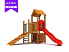 黄花梨木质户外滑梯幼儿园木制攀爬网组合滑滑梯实木游乐场设备图2