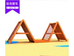 黄花梨木质户外滑梯幼儿园木制攀爬网组合滑滑梯实木游乐场设备图3