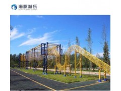 海豚中空五连户外中空素质拓展体能训练器材设备单双杠组合桥爬网图1