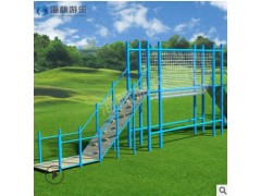 海豚中空五连户外中空素质拓展体能训练器材设备单双杠组合桥爬网图2