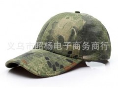 户外迷彩棒球帽 蟒纹战术帽真人CS装备伪装帽户外登山帽图3