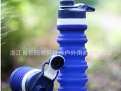 水壶户外硅胶可折叠便携伸缩水杯登山骑行茶壶车载杯跨境健身水袋图2