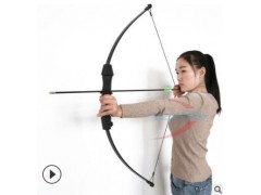 弓箭女士弓黑色黄色红色仿真弓箭玩具亲子青少年训练弓箭图3