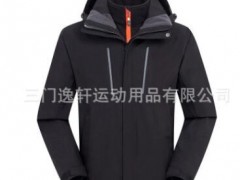 定制透气弹力两件套三合一冲锋衣可拆卸内胆团队服图2