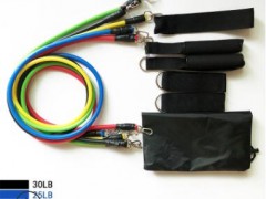 速凡拉力器健身拉力绳11件套多功能门上训练器材组合拉力器拉力带图2