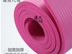 环保无味NBR瑜伽垫加宽多功能运动健身垫 防滑瑜珈用品平板支撑垫图3