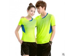 男女情侣款儿童羽毛球服比赛队服上衣短裤速干透气团购图3