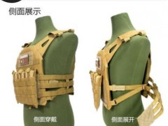 JPC户外多功能CS战术马甲野外作训练EVA厚护板两栖轻量化战狼背心图2