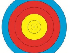 80半环靶纸射箭练习靶纸加厚120克铜版纸图3