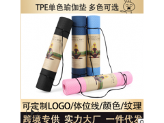 厂家直销tpe瑜伽垫多功能健身垫初学者无味防滑垫6mm支持定制批发图2