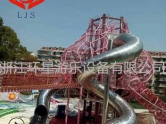 厂家定制景区造型不锈钢滑梯不锈钢大型组合游乐设施设备园林游乐图2