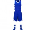 儿童篮球服空白双面印字队服 训练比赛篮球服运动套装男厂家定制