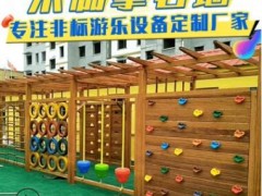 户外木质攀爬墙游乐设施 室内外攀岩墙 幼儿园儿童趣味拓展攀岩板图3