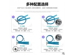 铝柄钢丝跳绳 健身用品儿童铝合金属文体手柄轴承钢丝跳绳图3
