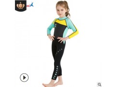 DIVE&SAIL儿童潜水服2.5MM连体女潜水衣保暖浮潜冲浪水母衣冬泳衣图2